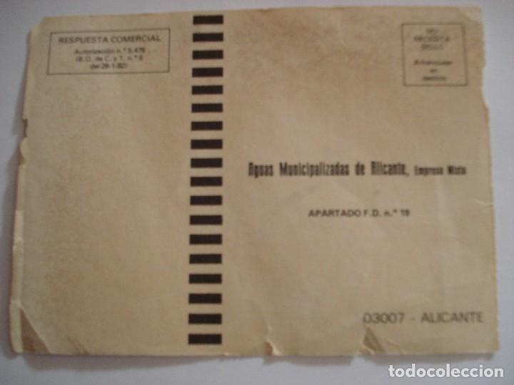Documentos antiguos: AGUAS MUNICIPADAS DE ALICANTE - Foto 2