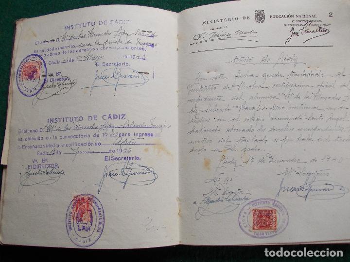 Documentos antiguos: Libro de calificaci&oacute;n Escolar 1940 - Foto 2