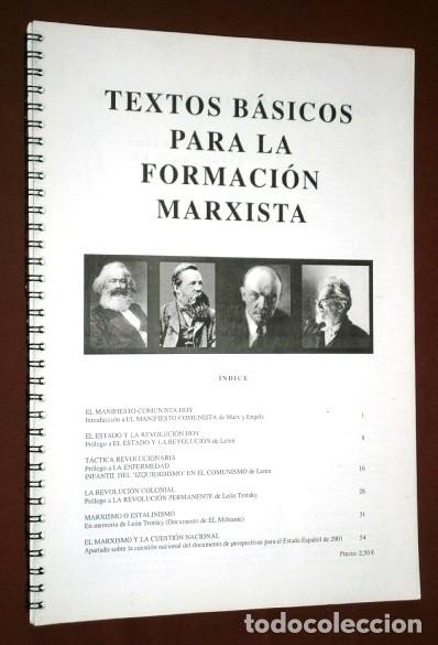 Documentos antiguos: Recopilaci&oacute;n de Textos B&aacute;sicos para la Formaci&oacute;n Marxista / Fasc&iacute;culo de fotocopias s/f