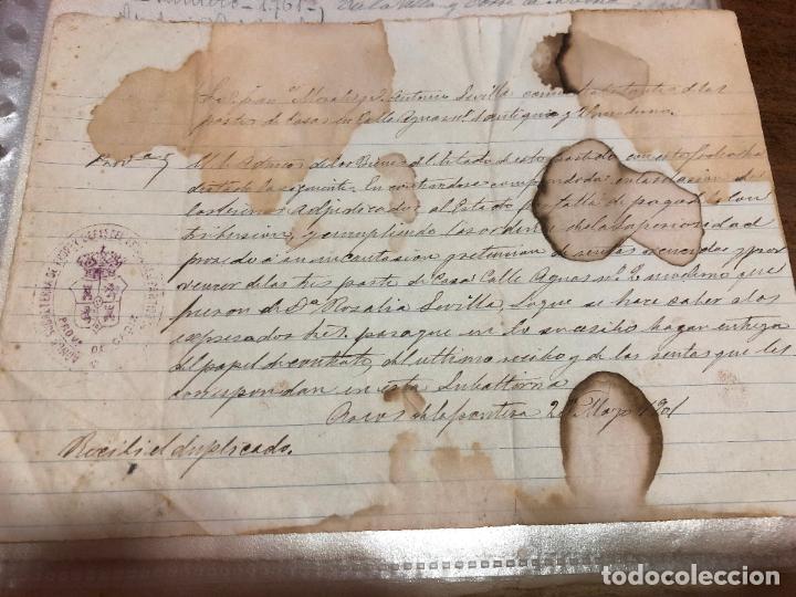 Documentos antigos: DOCUMENTO O CARTA PROVINCIA DE CADIZ A&Ntilde;O 1901