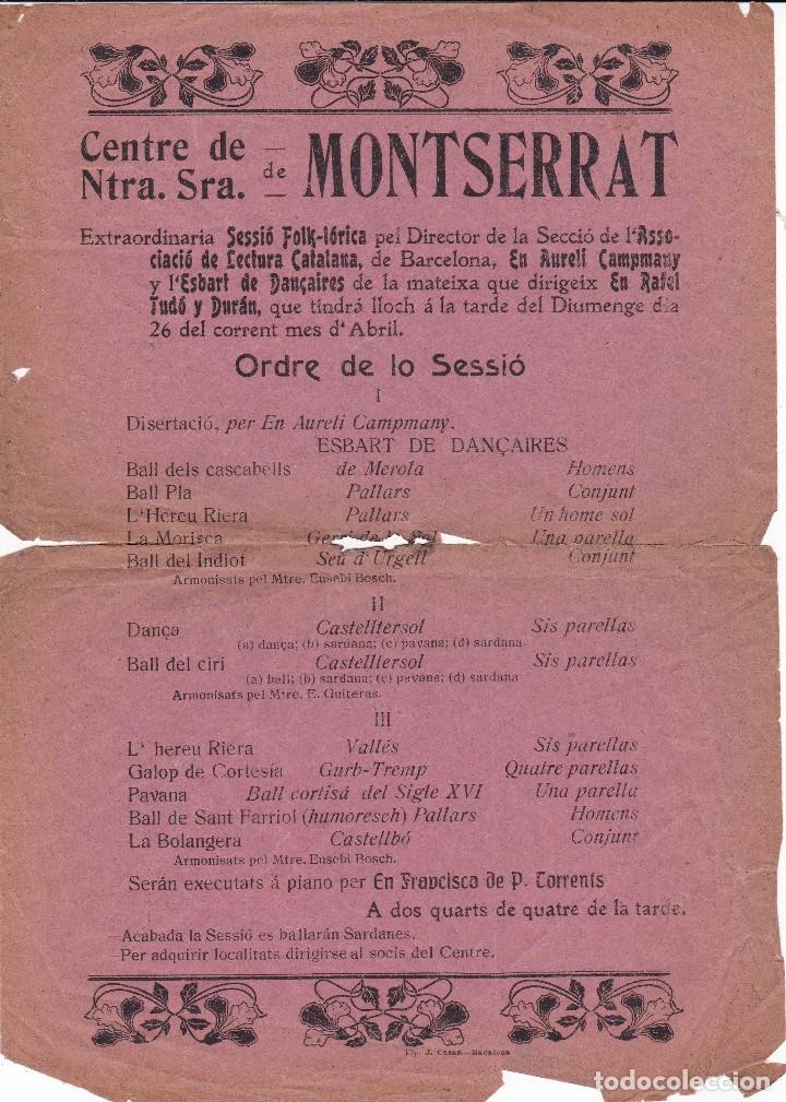 Documentos antiguos: Centro de Ntra. Sra. de Montserrat Barcelona