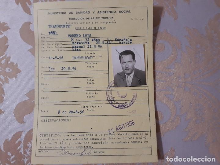 Caracas Certificado De Salud 1956 Sold Through Direct Sale