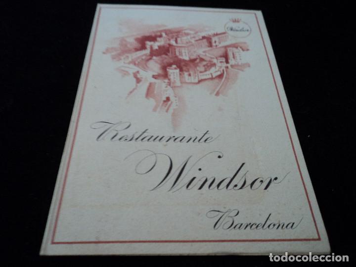 Documentos antiguos: carta de cena en restaurante windsor de barcelona fin de carrera estudiantes de derecho 1949