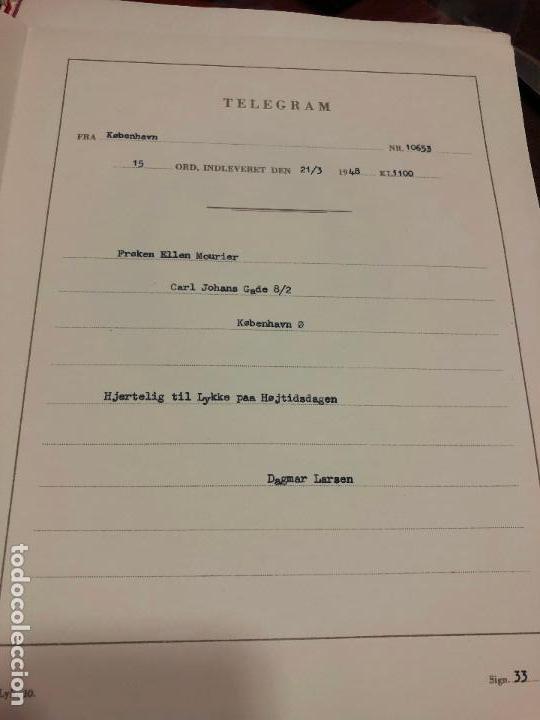 Documentos antiguos: TELEGRAMA DINAMARCA - A&Ntilde;O 1948 - Foto 2