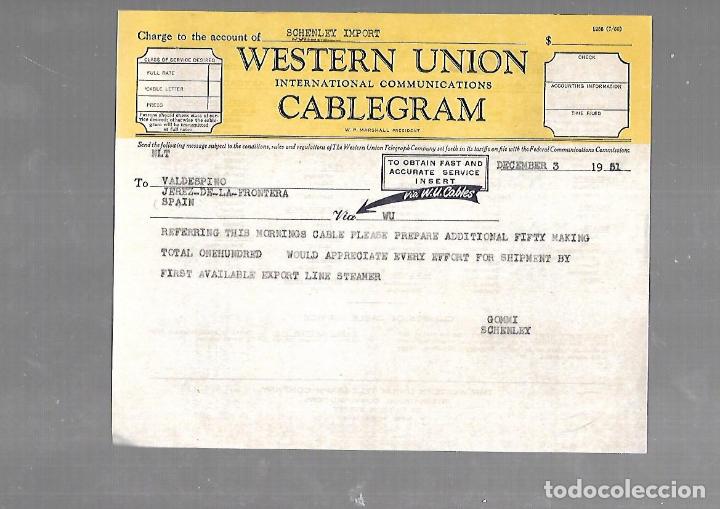 Documentos antiguos: CABLEGRAMA. WESTERN UNION. VIA W.U.CABLES. 1951