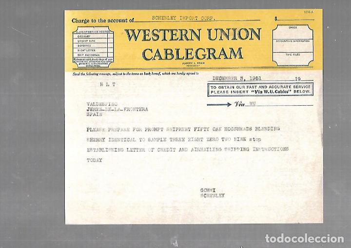 Documentos antiguos: CABLEGRAMA. WESTERN UNION. VIA W.U.CABLES. 1951