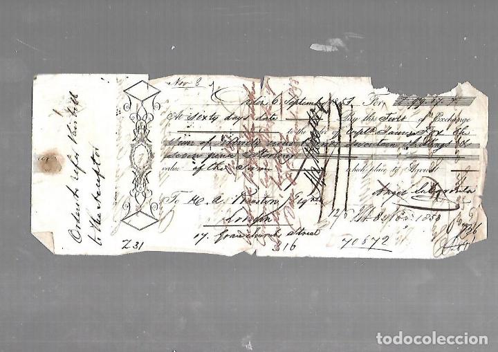 Documentos antiguos: LETRA DE CAMBIO. ANGEL LABARNITA. CADIZ. 1853