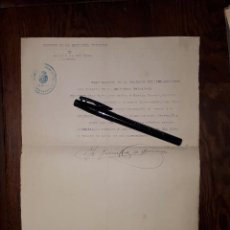 Documentos antiguos: ALCAZAR DE SAN JUAN CERTIFICADO DEL COLEGIO DE LA SANTÍSIMA TRINIDAD 1940. Lote 133490714