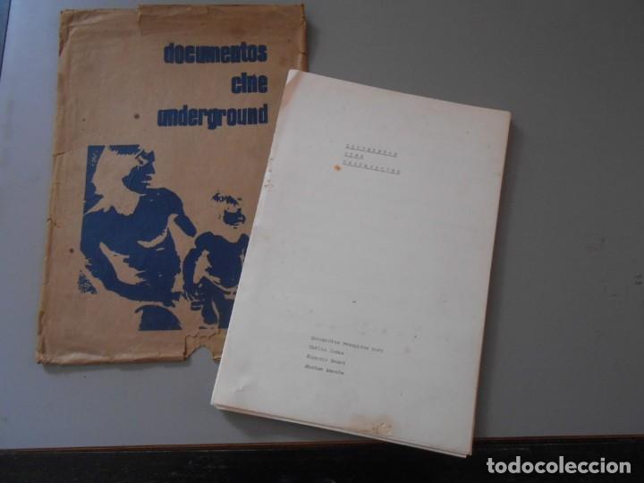 Documentos antiguos: DOCUMENTOS   DE   CINE   UNDREGROUND - Foto 1