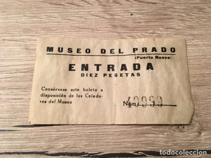 Documentos antiguos: R4786 ENTRADA TICKET MUSEO DEL PRADO PUERTA NUEVA (11-2-1958)
