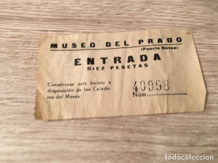 Documentos antiguos: R4787 ENTRADA TICKET MUSEO DEL PRADO PUERTA NUEVA (11-2-1958)