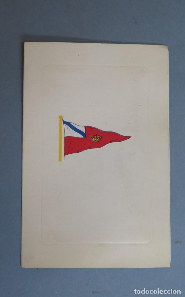 Documentos antiguos: FELICITACION A&Ntilde;O NUEVO DIRECTIVA REAL CLUB NAUTICO DE LA CORU&Ntilde;A. CON FOTO REGATA MOTONAUTICA. 1962