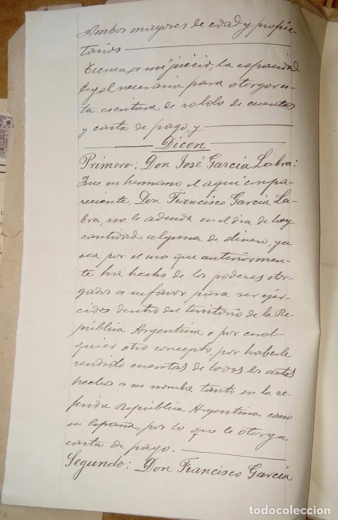 Documentos antiguos: Escritura notarial - Foto 3