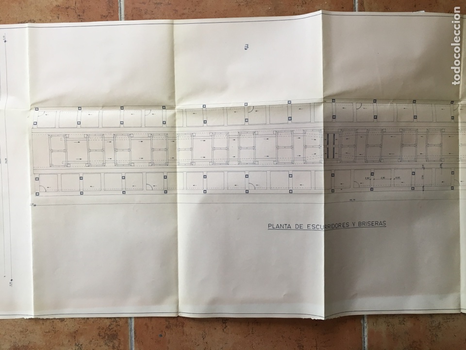 Documentos antiguos: PLANO. PROYECTO AMPLIACI&Oacute;N BODEGA EN SAN CLEMENTE, CUENCA. MADRID, 1965. - Foto 3