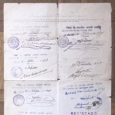 Documentos antiguos: HOJA DE LA REVISTA ANUAL MILITAR SELLADA. 1926-1935, 1940, 41, 43 Y 44 CON MULTA.. Lote 141256982