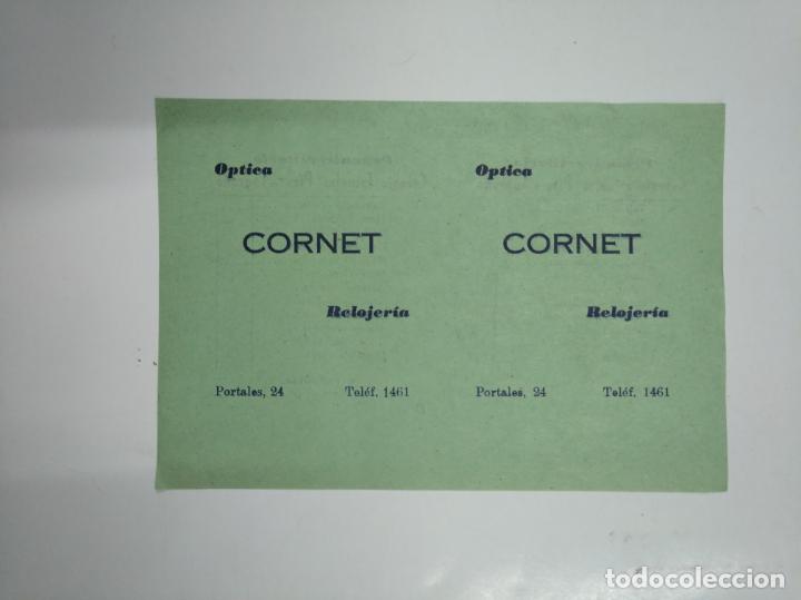 Old Documents: FOLLETO PUBLICITARIO OPTICA CORNET LOGRO&Ntilde;O RESULTADOS PREUNIVERSITARIO ESCUELAS PIAS. TDKP13