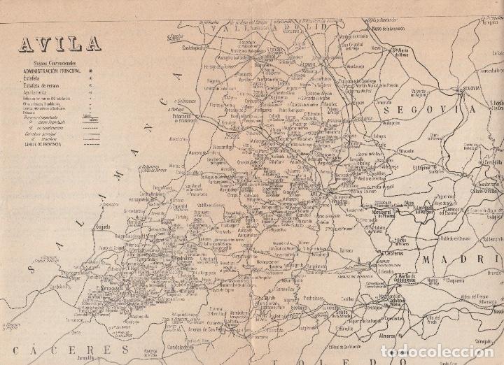 mapa provincia de avila mapa provincia de avila hoja de revista    doc   Buy Other Old 