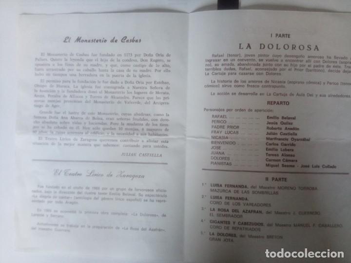 Documentos antiguos: LA DOLOROSA, ZARZUELA, PRESENTACI&Oacute;N DE LA FUNCI&Oacute;N, 1990 - Foto 2