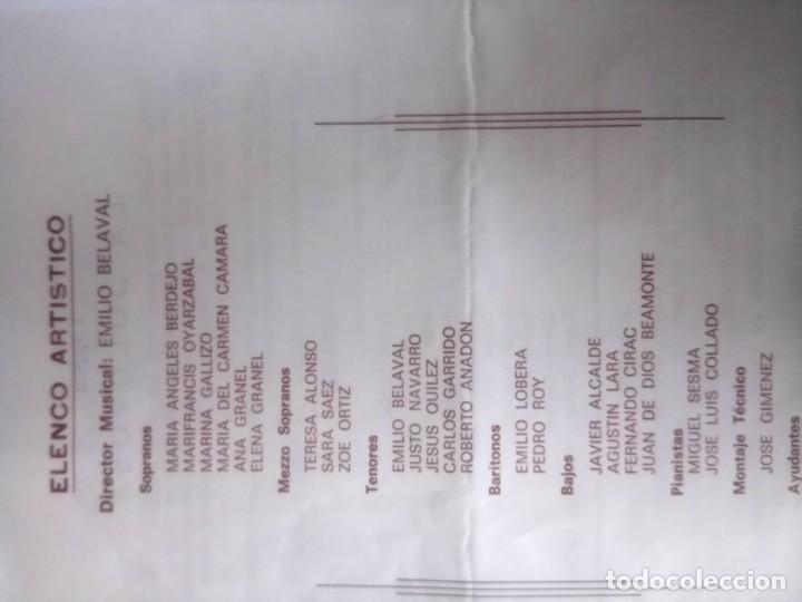 Documentos antiguos: LA DOLOROSA, ZARZUELA, PRESENTACI&Oacute;N DE LA FUNCI&Oacute;N, 1990 - Foto 3