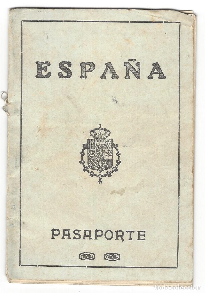 Documentos antiguos: PASAPORTE ESPA&Ntilde;OL DEL A&Ntilde;O 1929 - Foto 1