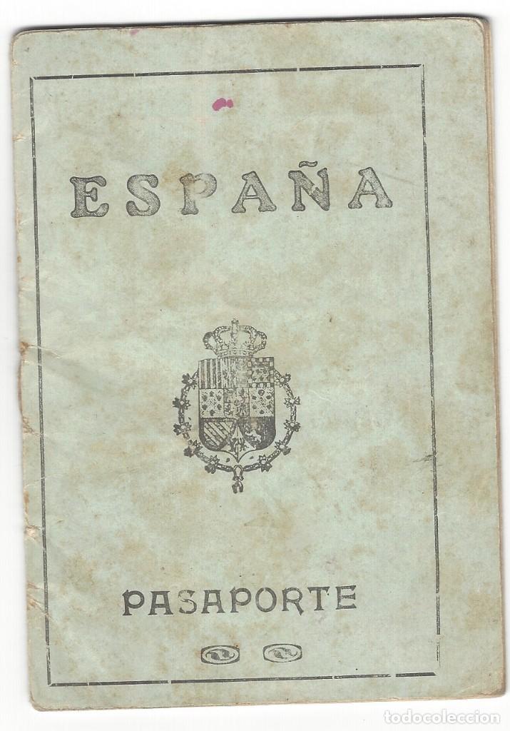 Documentos antiguos: PASAPORTE ESPA&Ntilde;OL DEL A&Ntilde;O 1927 - Foto 1