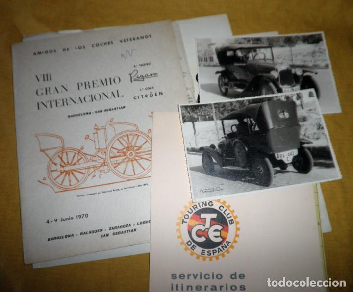 Documentos antiguos: VIII GRAN PREMIO INTERNACIONAL DE COCHES ANTIGUOS - A&Ntilde;O 1970 - PLANOS Y FOTOGRAFIAS.MUY RARO.