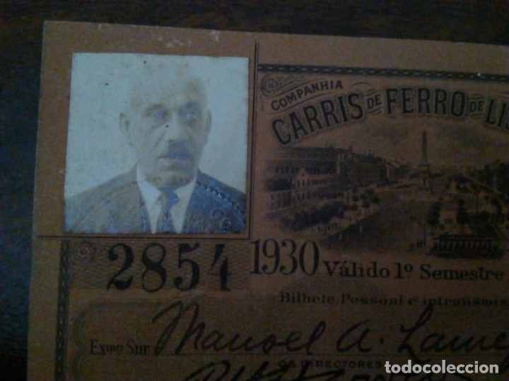 Documentos antiguos: Carnet Ferrocarril Lisboa 1930. - Foto 3