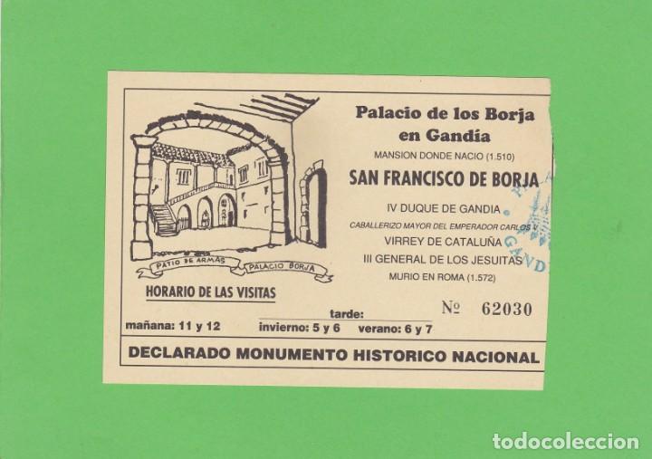 Documentos antiguos: ENTRADA PALACIO DE LOS BORJA EN GANDIA. DONDE NACIO SAN FRANCISCO DE BORJA