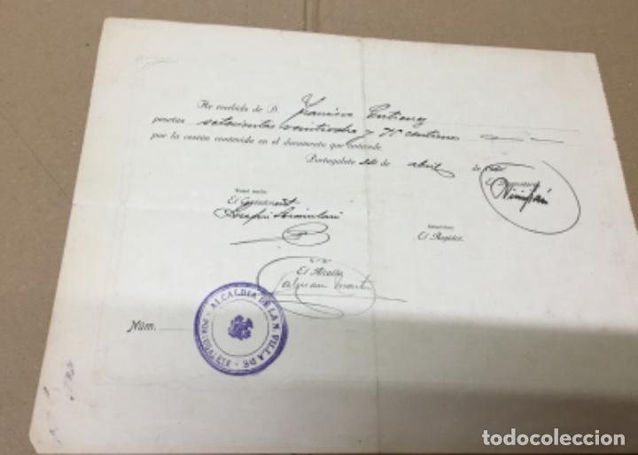 Documentos antiguos: Antiguo Documento compra tumba en el cementerio - Foto 2