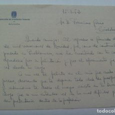 Documentos antiguos: CARTA INSPECCION DE ENSEÑANZA PRIMARIA DE GRANADA A PROFESOR EN CORDOBA, 1952. MANUSCRITA