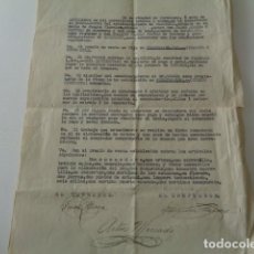 Documentos antiguos: BARCELONA. 1935. DOCUMENTACIÓN VENTA Y TRASPASO PANADERÍA. CONTRATO, PERMISOS, LICENCIAS.. Lote 149711218
