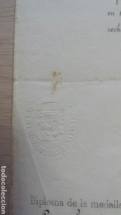 Documentos antiguos: Documento Diputacion de Madrid 1877 17 - Foto 2