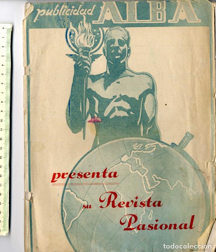 Documentos antiguos: CARTAGENA SEMANA SANTA RARA REVISTA PUBLICIDAD ALBA A&Ntilde;O 1947