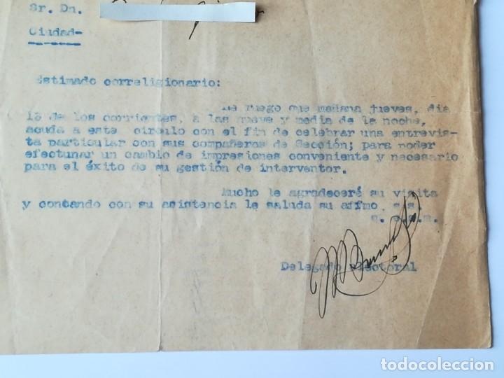 Documentos antiguos: ESCRITO CON SELLO CENTRO RUZAFA VALENCIA - Foto 3