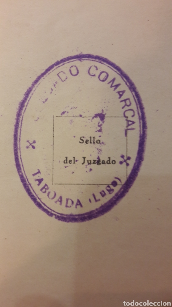 Documentos antiguos: 1948 Taboada Juez Municipal registro - Foto 2