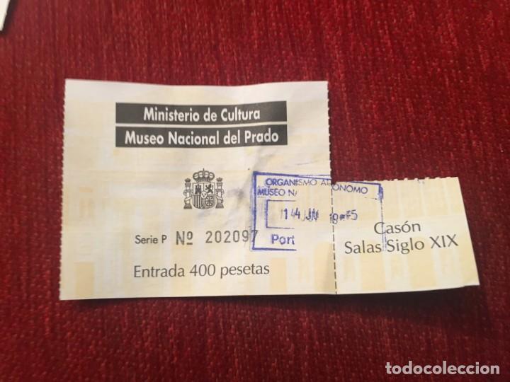 Documentos antiguos: R5667 ENTRADA TICKET MINISTERIO DE CULTURA MUSEO NACIONAL DEL PRADO