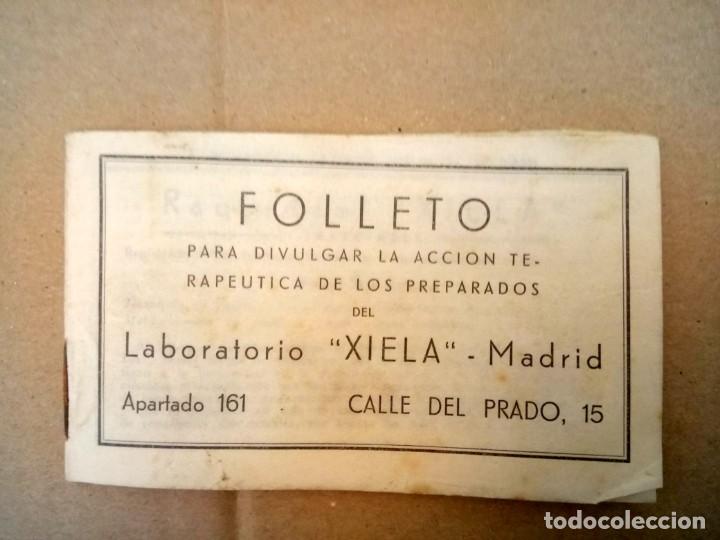 Documents Anciens: LABORATORIOS XIELA, ANTIGUO FOLLETO CON DIVERSAS F&Oacute;RMULAS DE PREPARADOS, 1935