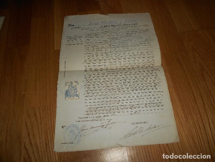 Documents Anciens: REGISTRO CIVIL DISTRITO DE PALACIO 1923 POLIZA DE 8&ordf; CLASE 1 PESETA CEDULA DE NACIMIENTO