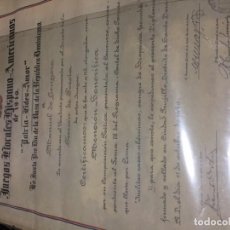 Documentos antiguos: DIPLOMA JUEGOS FLORALES HISPANOAMERICANOS DE 1940 A MANUEL DE GONGORA