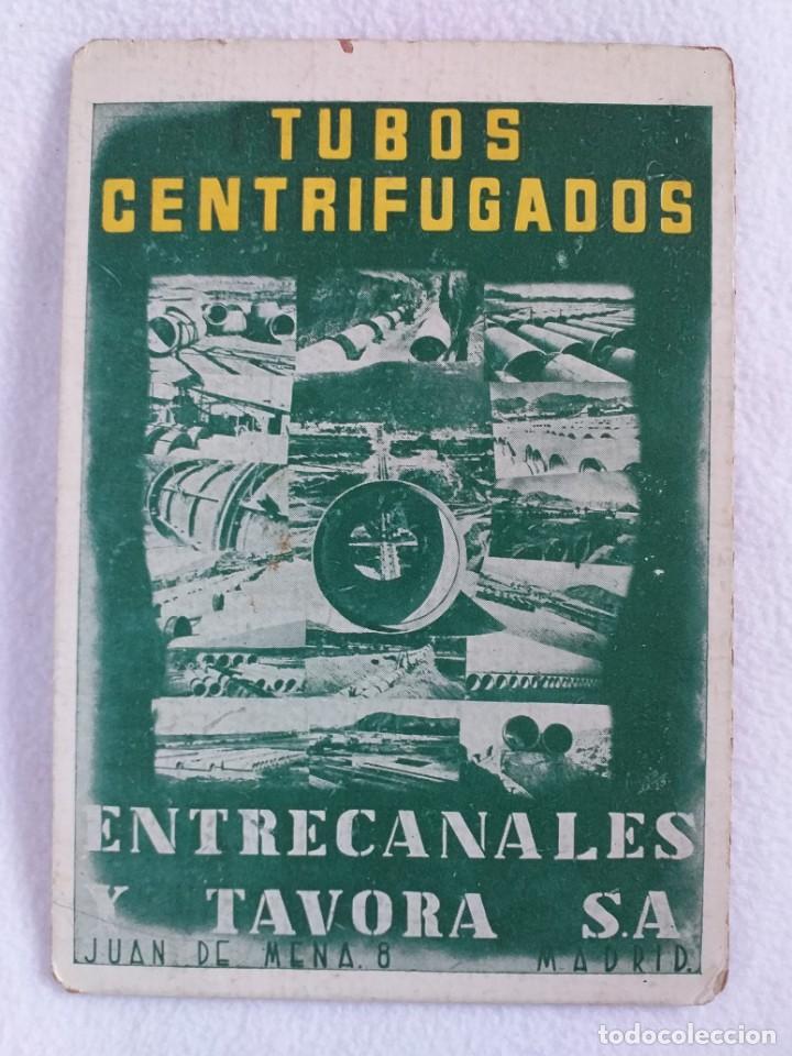 Documentos antiguos: AntiguO CARTON  publicitariO de Entrecanales y Tavo de ABACO PARA EL CALCULO DE TUBOS CENTRIFUGADOS