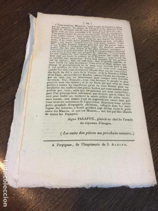 Documentos antiguos: Excepcional documento historico,1814, general Palafox, Zaragoza, la guerra interminable - Foto 4