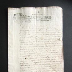 Documentos antiguos: AÑO 1787. PUENTEAREAS. PONTEVEDRA. DEMANDA DE NULIDAD CONTRA PAPEL DE LA DOTE. PLEITO TESTIGO FALSO