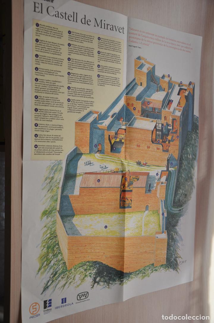 Documentos antiguos: poster el castell de miravet - Foto 1