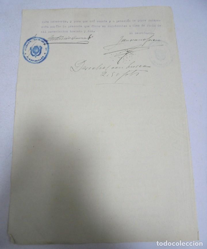Documentos antiguos: ALGODONALES. CERTIFICADO DE DEFUNCION. 1932. - Foto 2