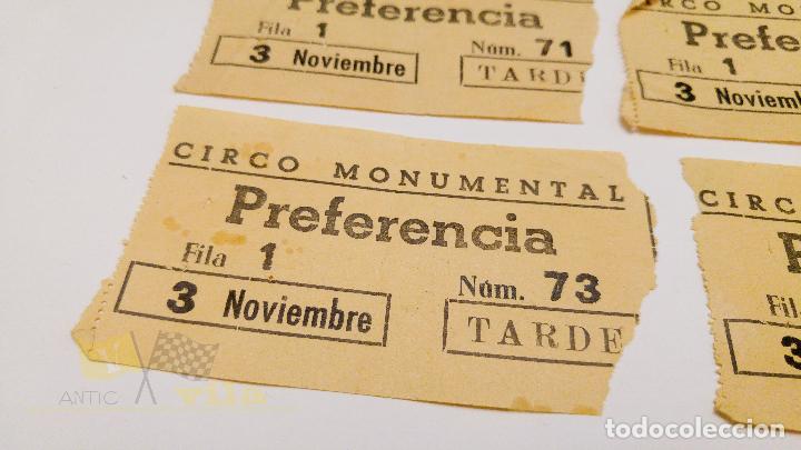 Documentos antiguos: 4 Entradas de Circo Monumental - Foto 2