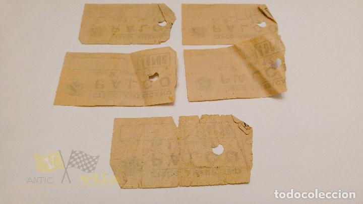 Documentos antiguos: 5 Entradas de Circo Americano - Foto 4