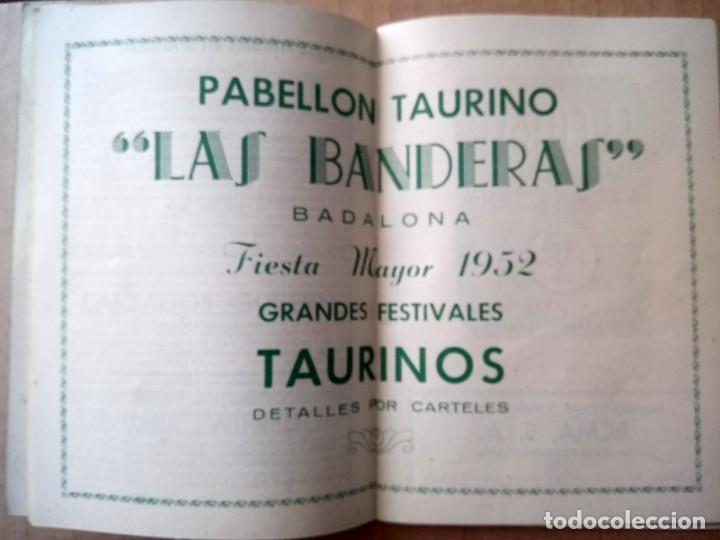 Documentos antiguos: BADALONA, PROGRAMA DE FIESTAS 1952, - Foto 4