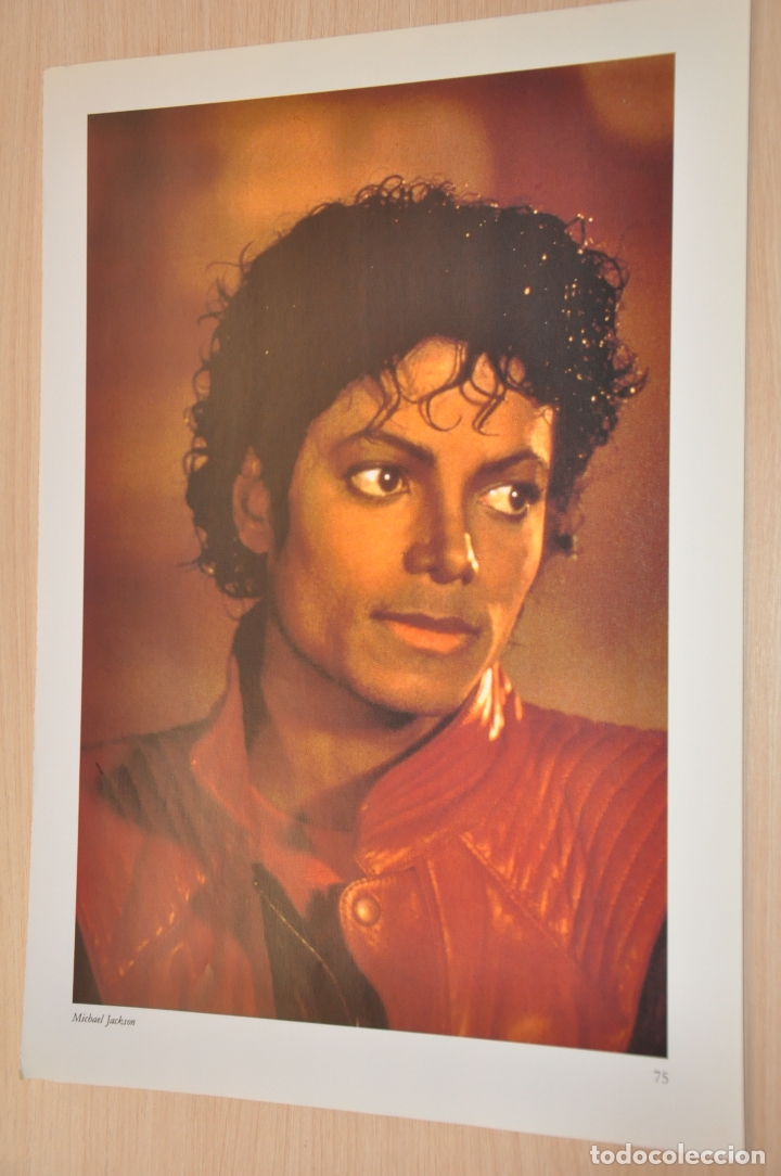 Documentos antiguos: hoja revista foto michael jackson
