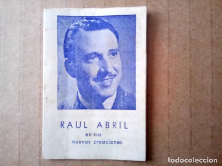 Documents Anciens: ANTIGUO FOLLETO DE RA&Uacute;L ABRIL CON CANCIONES