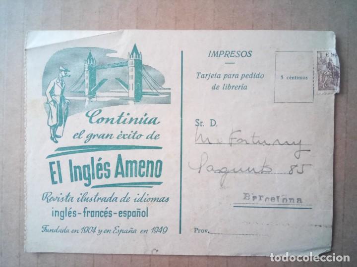 Documents Anciens: ANTIGUO IMPRESO DE EL INGL&Eacute;S AMENO, 1949